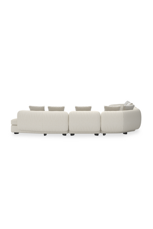 Ribbed Linen 4-Piece Sectional Sofa | Caracole Lumi | Oroa.com