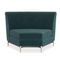 Green Velvet Sectional Sofa | Caracole Three's Company | Oroa.com