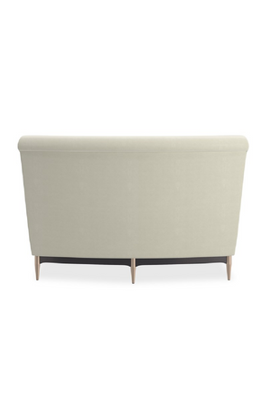 White Velvet Sectional Sofa | Caracole Three's Company | Oroa.com