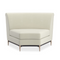 White Velvet Sectional Sofa | Caracole Three's Company | Oroa.com