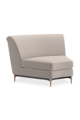 Beige Velvet Sectional Sofa | Caracole Three's Company | Oroa.com