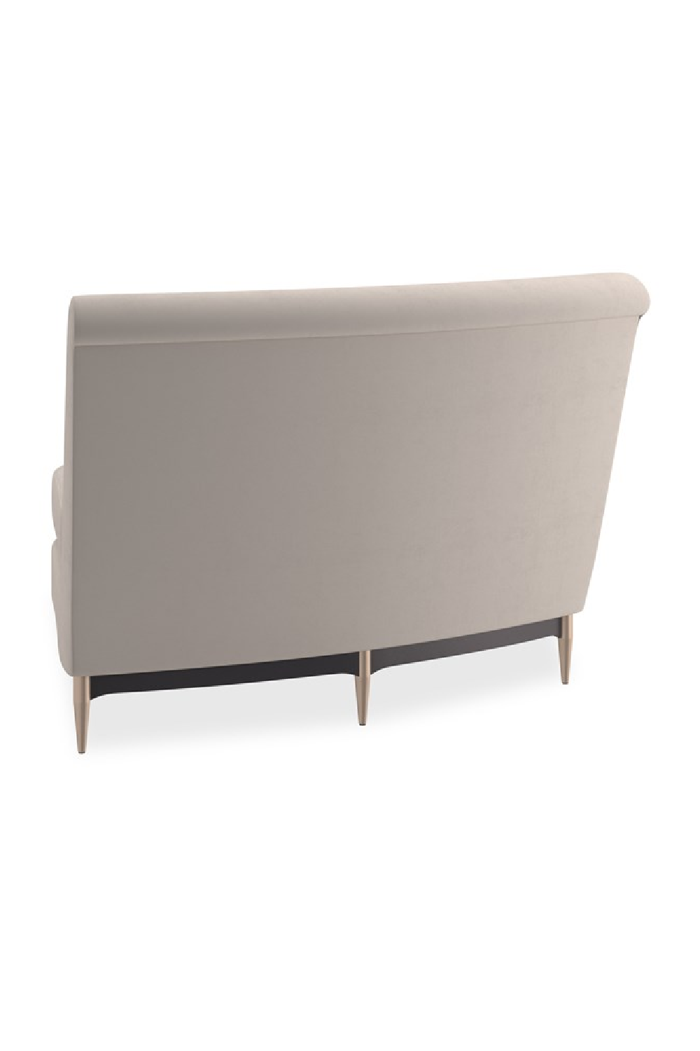 Beige Velvet Sectional Sofa | Caracole Three's Company | Oroa.com