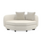 Ivory Linen Sectional Chair | Caracole Lumi | Oroa.com