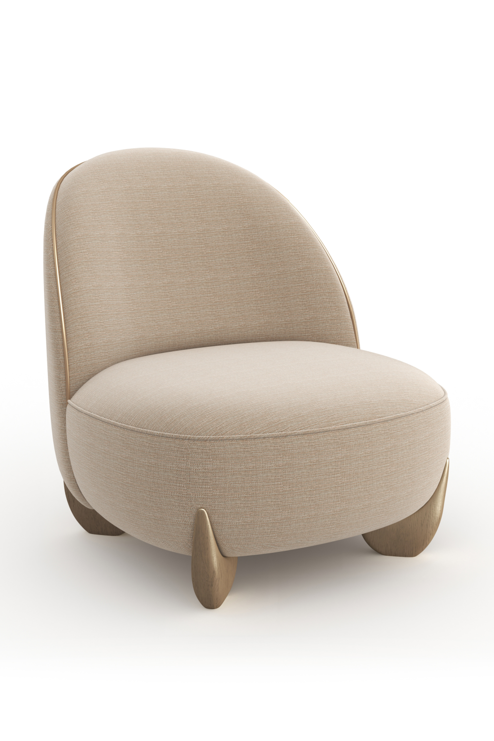 Bronze Fabric Accent Chair | Caracole Seta | Oroa.com