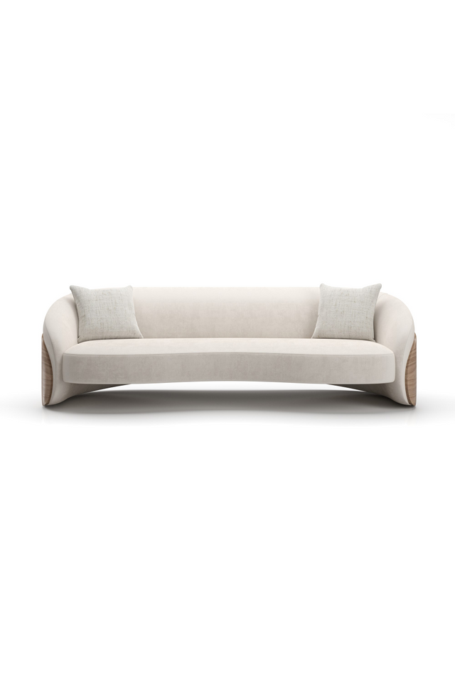 Ivory Mohair Sofa | Caracole Fleur | Oroa.com