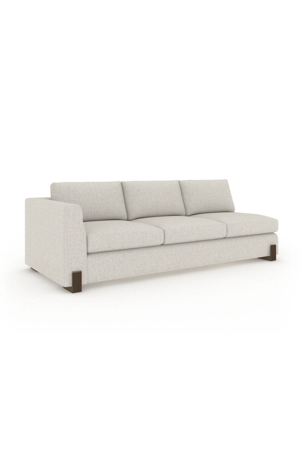 Woven Fabric Single-Armed Sofa | Caracole Counter Balance | Oroa.com