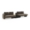 Right Bumper Linen Sectional Sofa | Caracole Overlap | Oroa.com