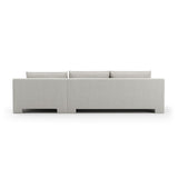 White Velvet Sectional Chaise | Caracole Devon
