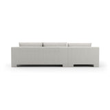White Velvet Sectional Chaise | Caracole Devon