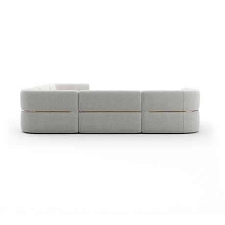 Ribbed Linen Sectional Chaise | Caracole Rhythm
