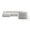 Ribbed Linen Sectional Chaise – Rhythm – alternate view 8