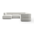 Ribbed Linen Sectional Chaise – Rhythm – alternate view 8