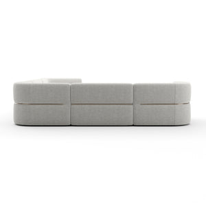   Ribbed Linen Sectional Chaise | Oroa.com