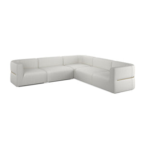   Ribbed Linen Sectional Sofa | Oroa.com