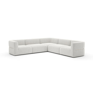   Ribbed Linen Sectional Sofa | Oroa.com