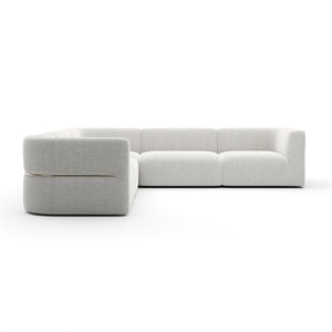   Ribbed Linen Sectional Sofa | Oroa.com