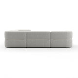 Ribbed Linen Sectional Sofa | Caracole Rhythm