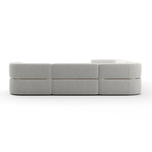   Ribbed Linen Sectional Sofa | Oroa.com