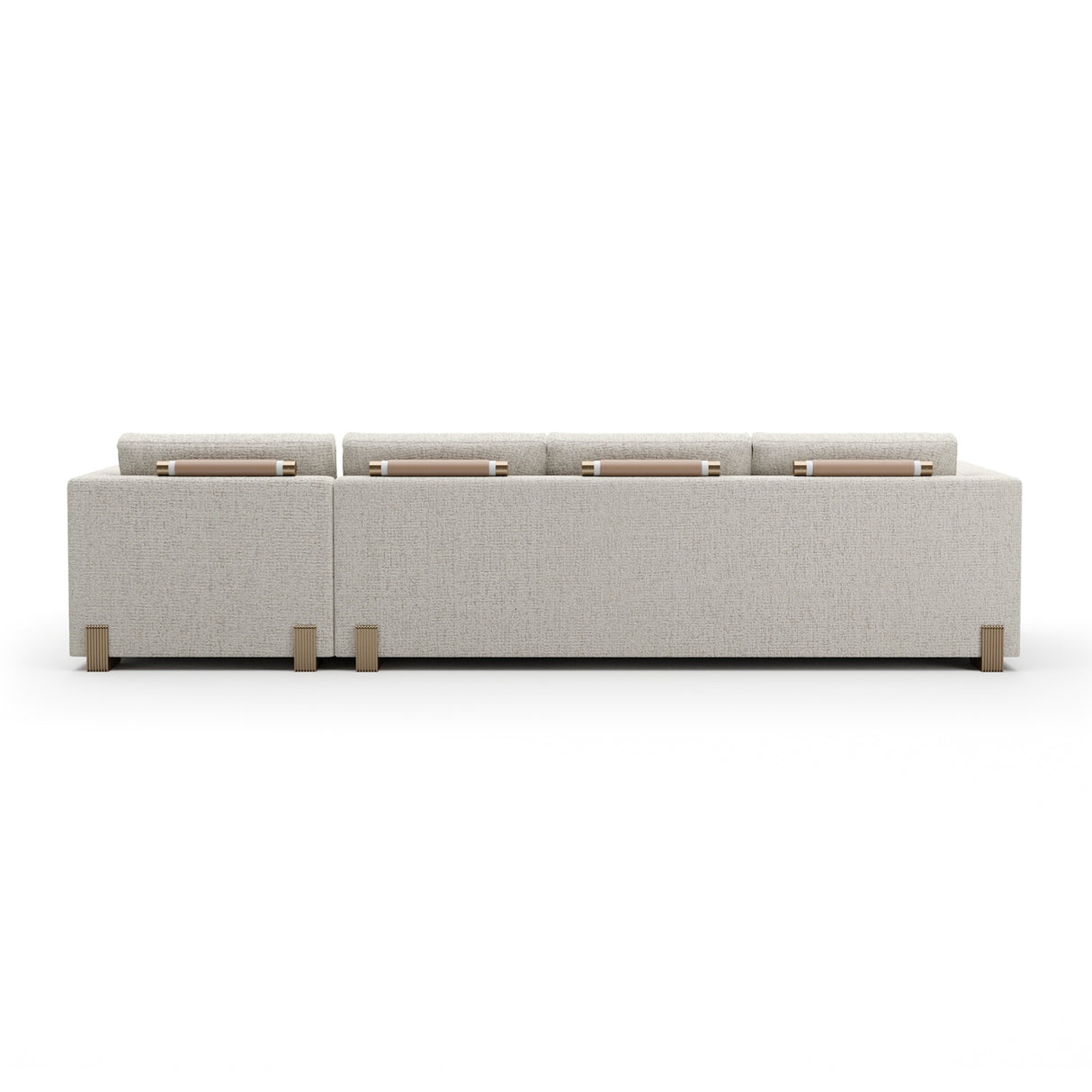   Beige Woven Chaise Lounge L | Oroa.com