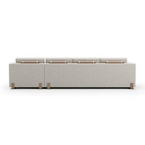   Beige Woven Chaise Lounge L | Oroa.com