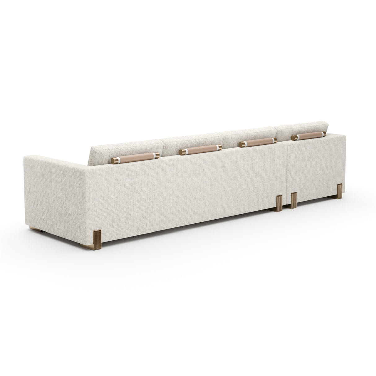   Beige Woven Chaise Lounge L | Oroa.com