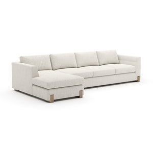   Beige Woven Chaise Lounge L | Oroa.com