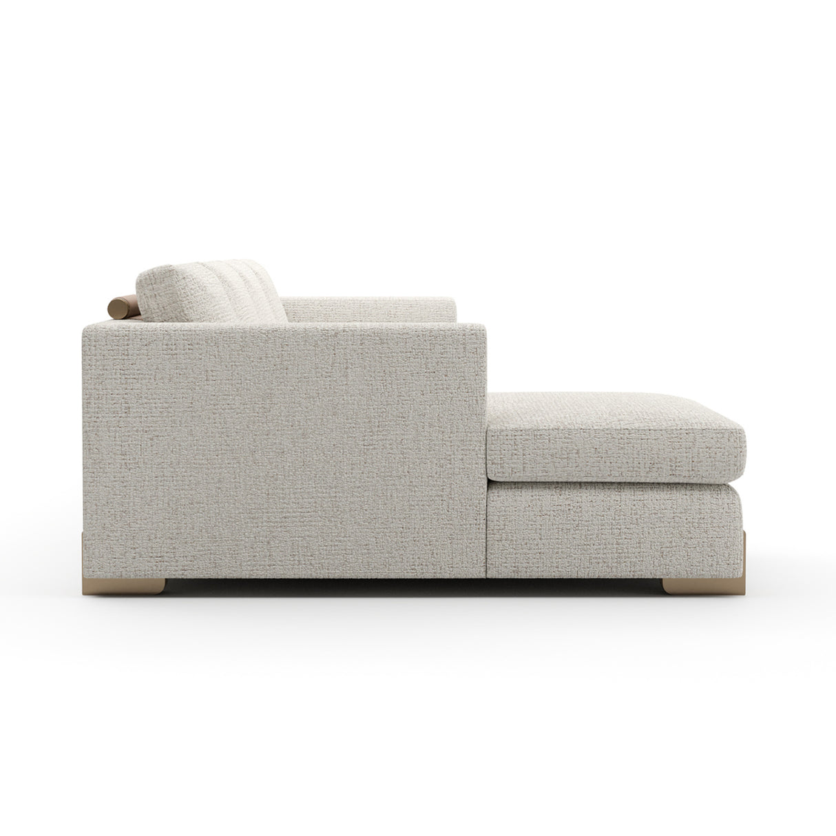   Beige Woven Chaise Lounge L | Oroa.com