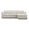 Beige Woven Chaise Lounge S – Counter Balance – front view