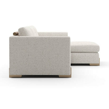 Beige Woven Chaise Lounge S | Caracole Counter Balance