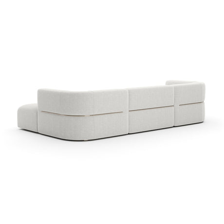 Ribbed Linen Sectional Sofa | Caracole Rhythm