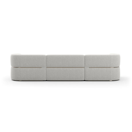 Ribbed Linen Sectional Sofa | Caracole Rhythm