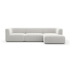 Ribbed Linen Sectional Sofa – Rhythm – front view