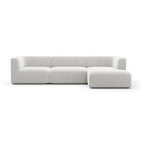 Ribbed Linen Sectional Sofa – Rhythm – front view
