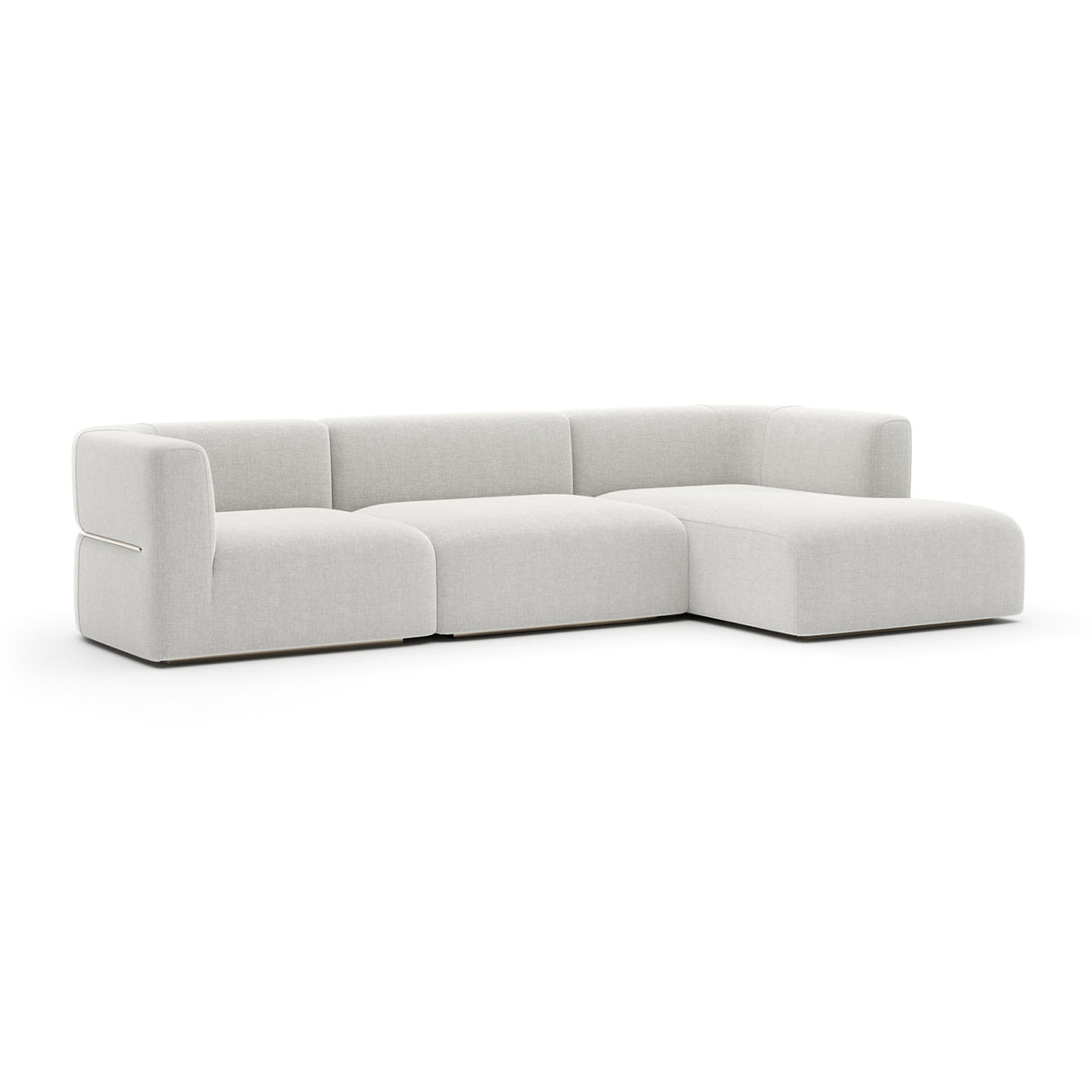   Ribbed Linen Sectional Sofa | Oroa.com