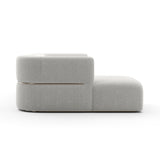 Ribbed Linen Sectional Sofa | Caracole Rhythm
