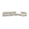 Bumper Linen Sectional Sofa L | Caracole Overlap | Oroa.com