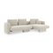 Linen Right Chaise Sectional Sofa S | Caracole Overlap | Oroa.com