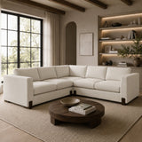 Melange Fabric L-Shaped Sofa | Caracole Counter Balance