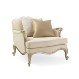 White French-Inspired Lounge Chair | Caracole Savoir Faire