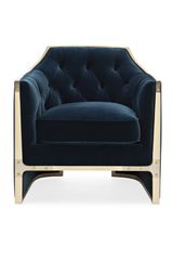 Blue Velvet Lounge Chair | Caracole The Cat's Meow | Oroa.com