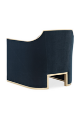 Blue Velvet Lounge Chair | Caracole The Cat's Meow | Oroa.com