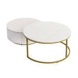 Modern European furniture - Modern Round Nesting Coffee Table - www.oroa.com