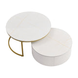 Modern European furniture - Modern Round Nesting Coffee Table - www.oroa.com