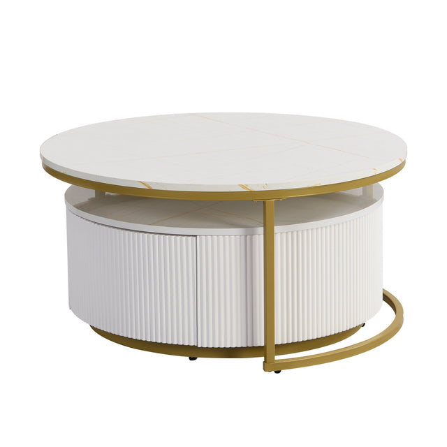 Modern European furniture - Modern Round Nesting Coffee Table - www.oroa.com