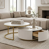 Modern European furniture - Modern Round Nesting Coffee Table - www.oroa.com