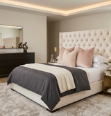Spotted Pillow Cover in Blush Pink