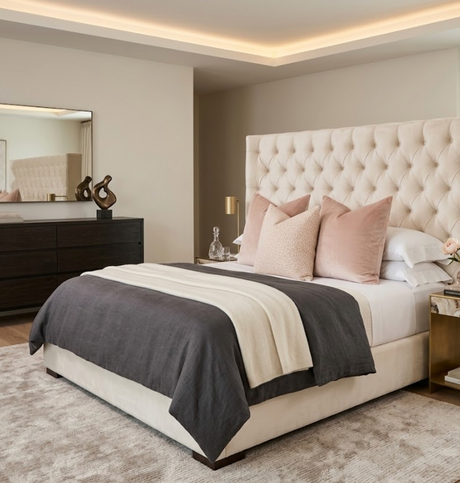Spotted Blush Pink Pillow Cover | DEKOWE