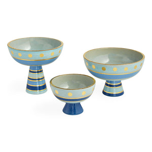 Hand-Painted Stoneware Pedestal Bowl M | Jonathan Adler Chroma | Oroa.com