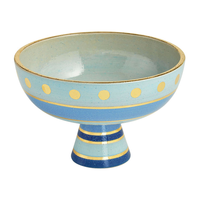 Hand-Painted Stoneware Pedestal Bowl M | Jonathan Adler Chroma | Oroa.com