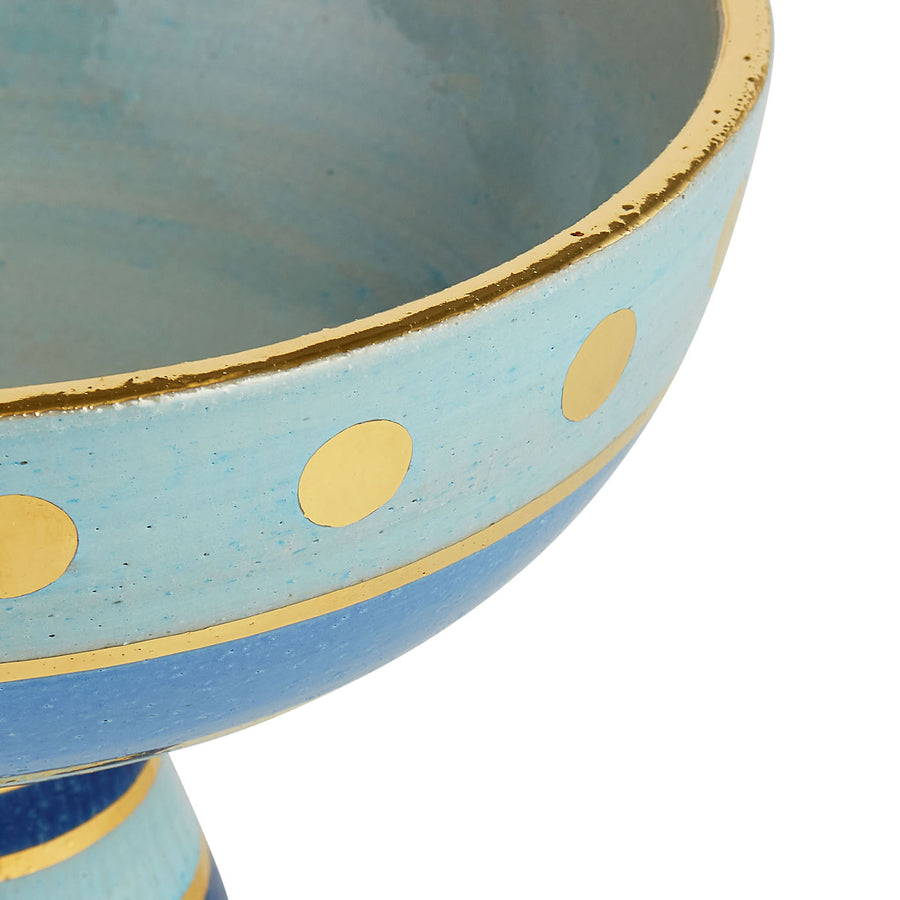 Hand-Painted Stoneware Pedestal Bowl M | Jonathan Adler Chroma | Oroa.com